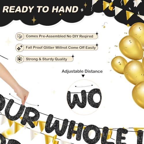 Fulmoon You Worked Your Whole Life For This Party Banner Black