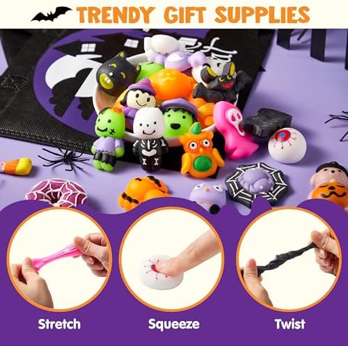 JOYIN 24 Piece Halloween Squishy Toy Set