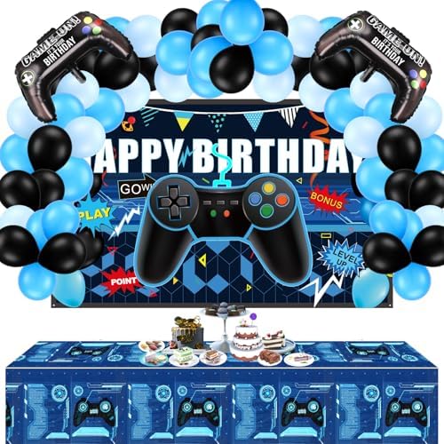 Skylety 34 Piece Gamer Birthday Party Decor Set