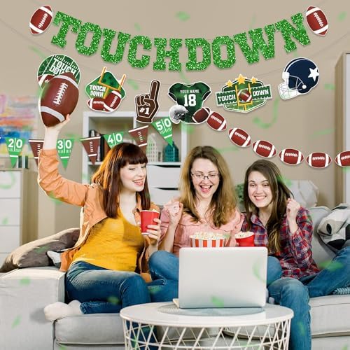 Football Party Decorations Set with 4 Banners