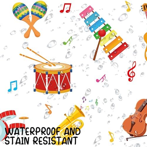 C L Cooper Life Music Instrument Tablecloths 2pcs
