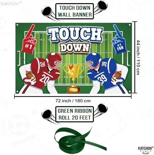 KatchOn Xtra Large Football Backdrop 72x44 Touchdown Banner