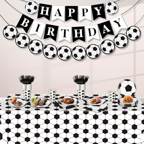 Soccer Birthday Party Decorations Set for 24 Guests