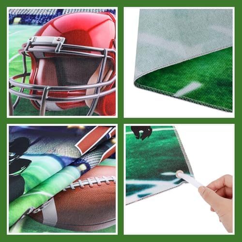 Hooqict Football Banner Game Time Party Decor