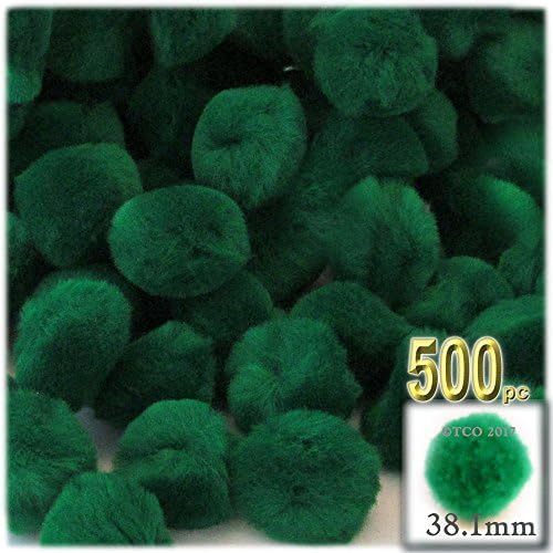 The Crafts Outlet 500-Piece Dark Brown Pom Poms