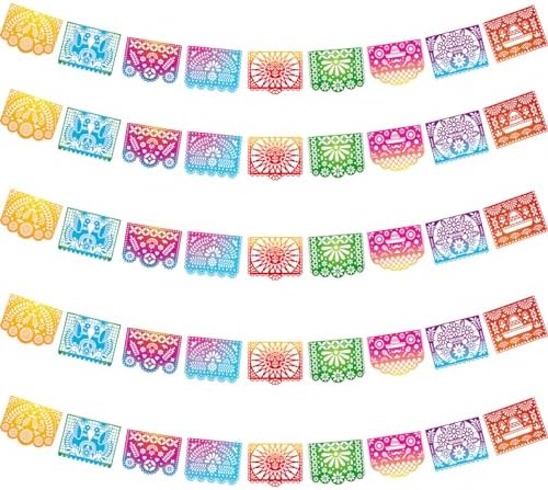 Mexican Party Banners 5 Packs 82 Ft Long