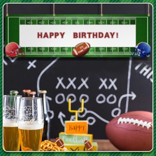 Tegeme Giant Football Party Banner 67x20 Inch