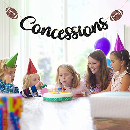 Dalaber Football Concessions Banner for Kids Birthday Decoration
