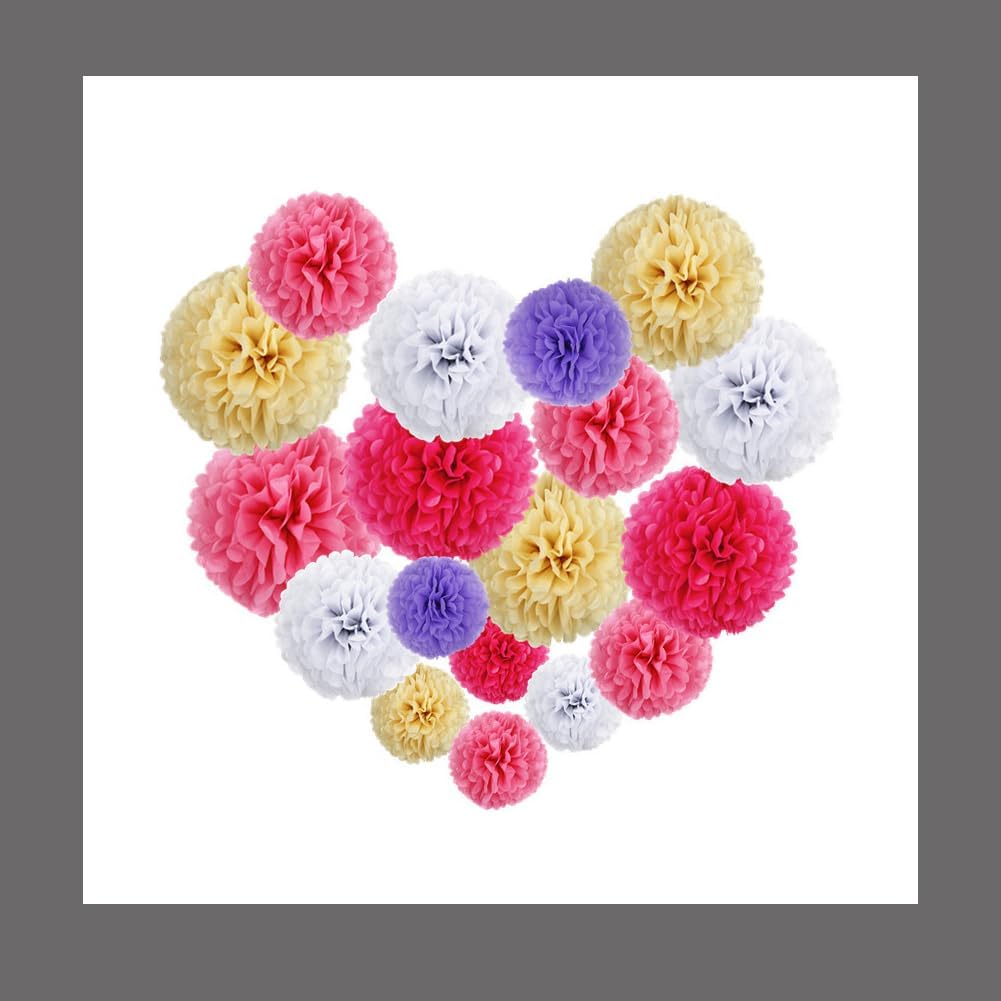 10Pcs 12Inch Tissue Paper Ball Decorations Silver