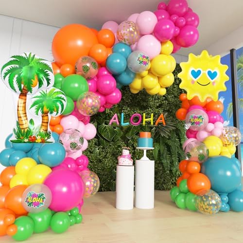 Amandir Tropical Balloon Arch Kit 165Pcs