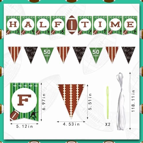 American Football Banners for Sports Party Decorations