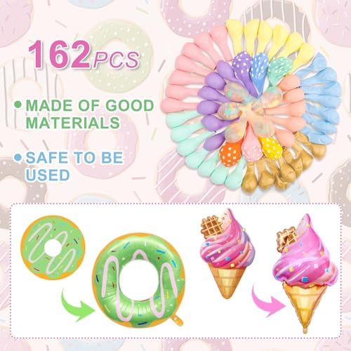 Pastel Donut Balloon Arch Garland Kit