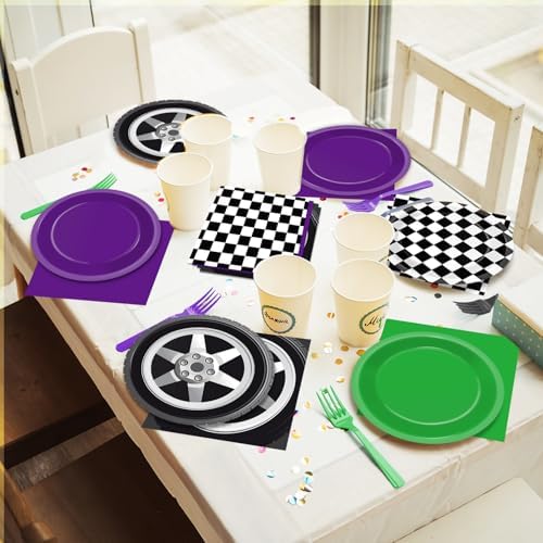 Monster Truck Party Supplies Set 24 pcs for Kids Birthday