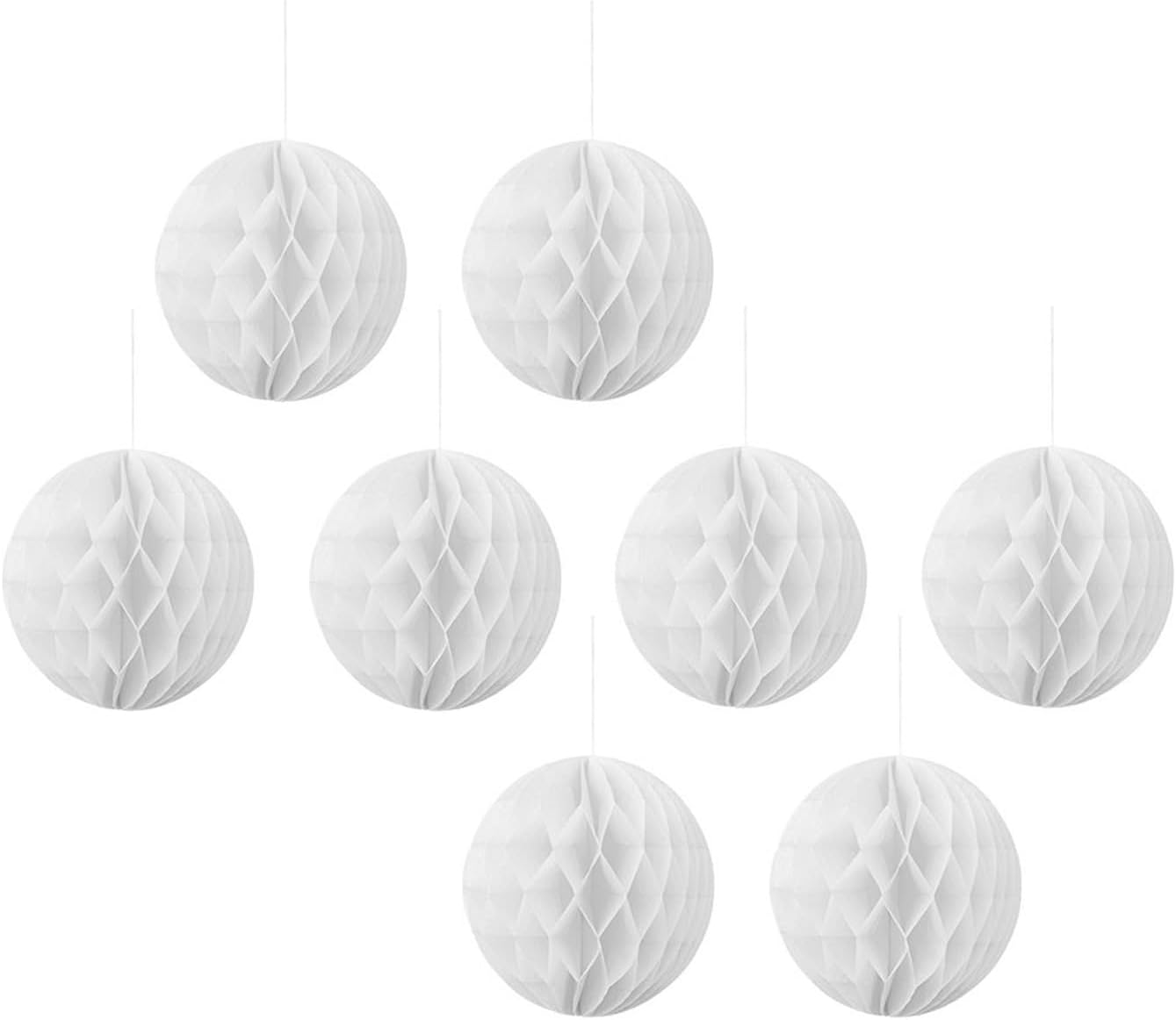 8 Piece 3 Inch Honeycomb Decorations Set