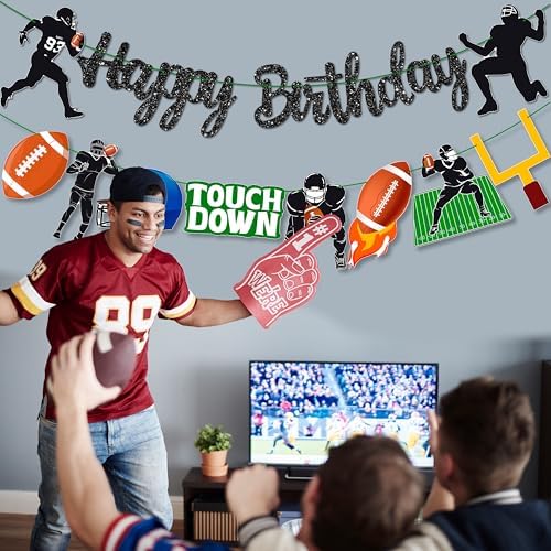 Football Birthday Party Banners 2pcs Decorations