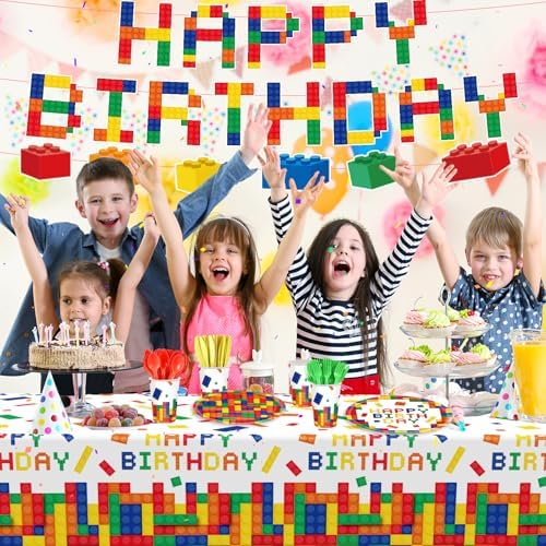 170pcs Colorful Building Block Party Supplies Set
