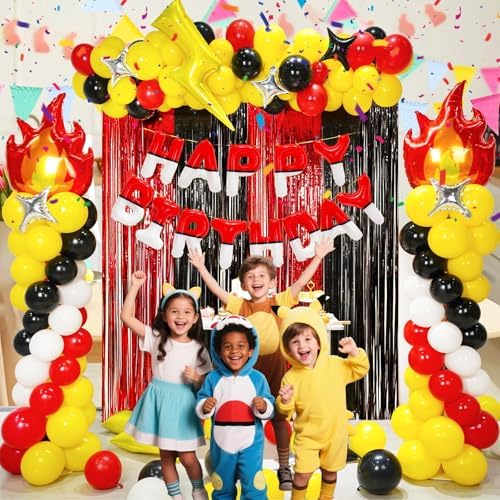 YIIHMEI Happy Birthday Balloons with Anime Letters