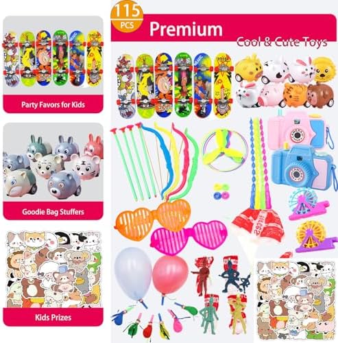 300 PCS Premium Kids Party Favors Assortment