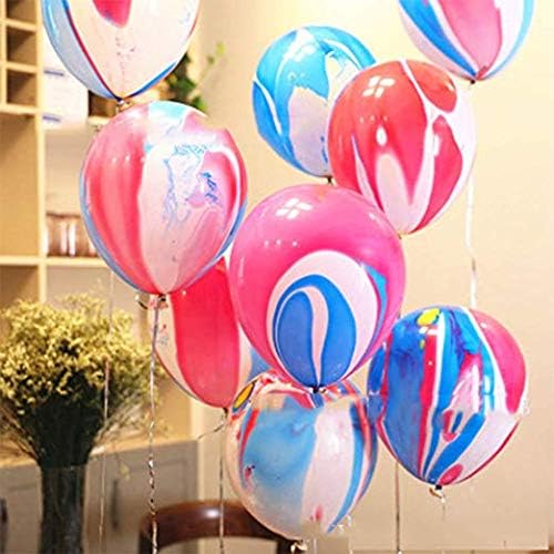 Mayen 50 Pcs 12 Inches Tie Dye Balloons for Parties and Celebrations