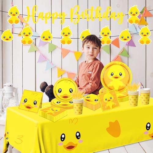 Rubber Duck Party Supplies Set for 20 Guests