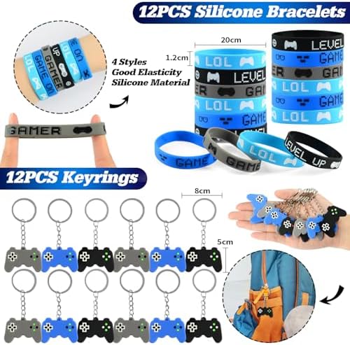 126 PCS Gaming Party Favors with Drawstring Bags