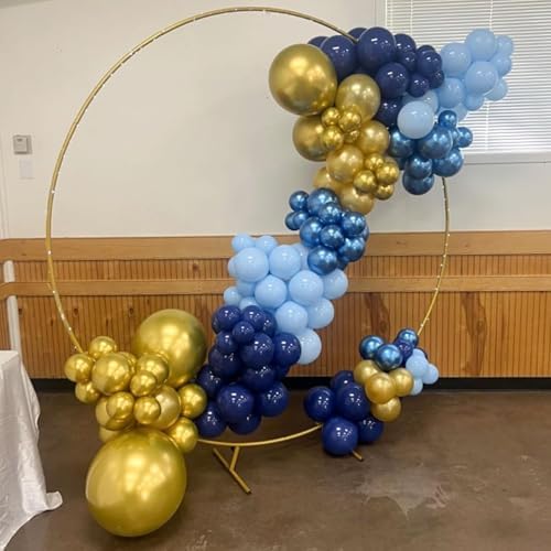 Blue Gold Balloon Garland Arch Kit for Party Decor