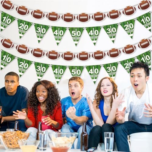 MARFOREVER Football Party Decorations 6 Pcs
