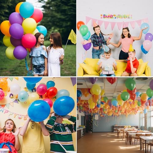 110PCS Rainbow Balloons 12 Inch Party Decorations