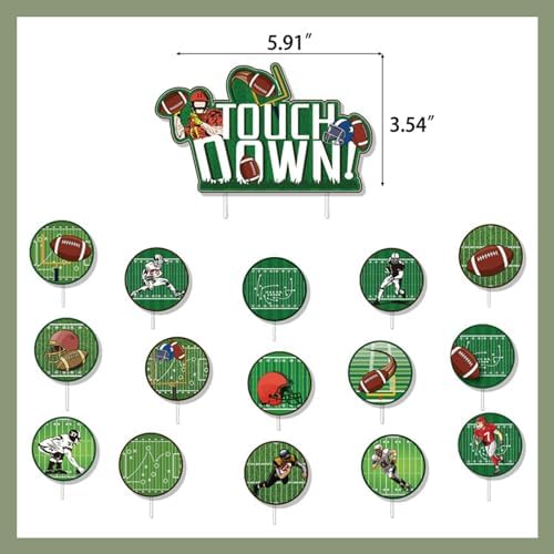 Football Themed Birthday Banner Decorations Set