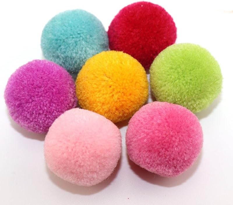 30Pcs Pack 40mm Pompom Balls for DIY Crafts