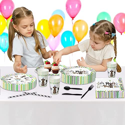 Xigejob Puppy Dog Party Supplies Set for 24 Guests
