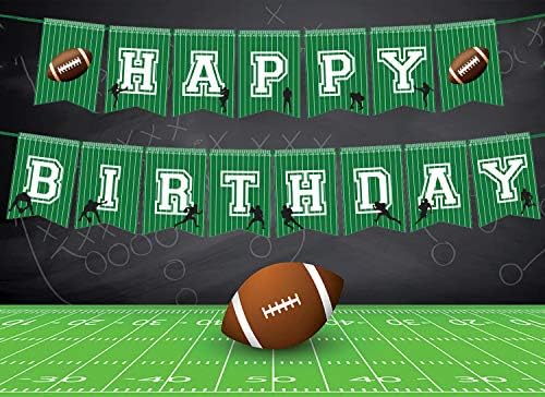 4PCS Football Party Birthday Banner Decorations