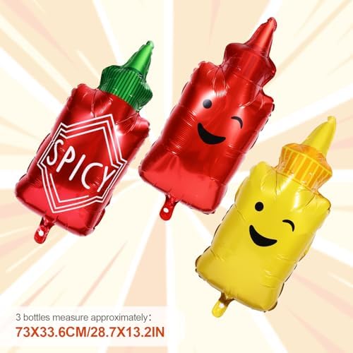 8pcs Food Themed Balloons for Parties and Birthdays