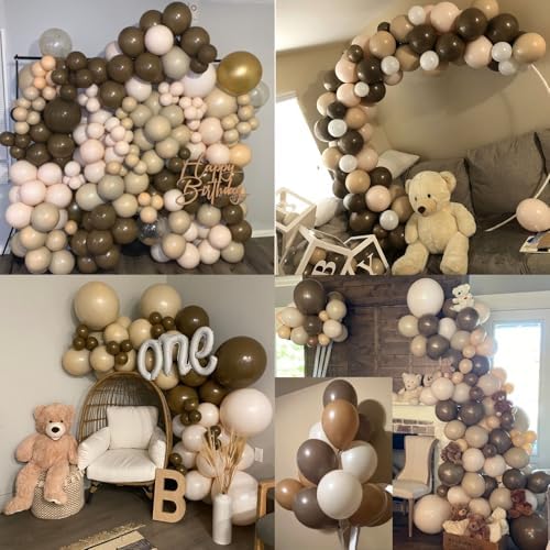 Brown Balloons Set 35 Pcs 12 Inch Neutral Party Decorations