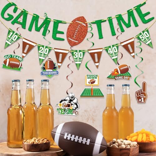 Football Time Touch Down Banner Set 10Pcs