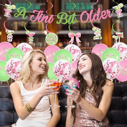 A Tini Bit Older Birthday Banner Decorations Pink