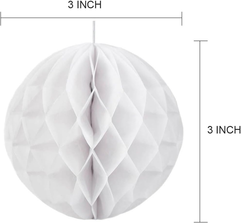 8 Piece 3 Inch Honeycomb Decorations Set