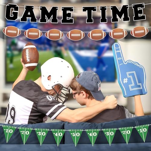Game Time Football Banner Party Decor