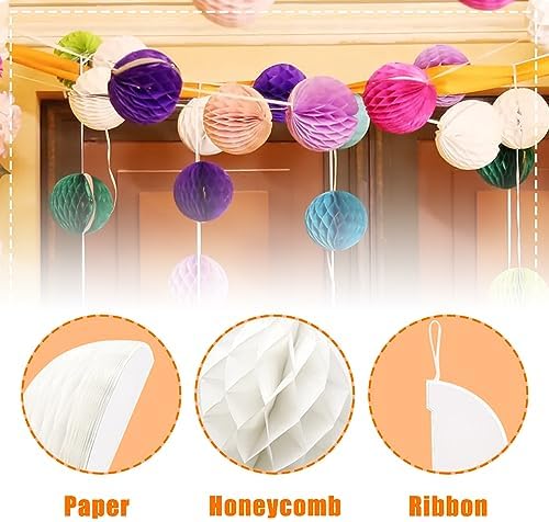 Ruidee 8 Piece Paper Honeycomb Balls Decorations