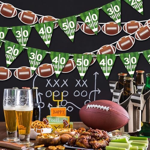 MARFOREVER Football Party Decorations 6 Pcs