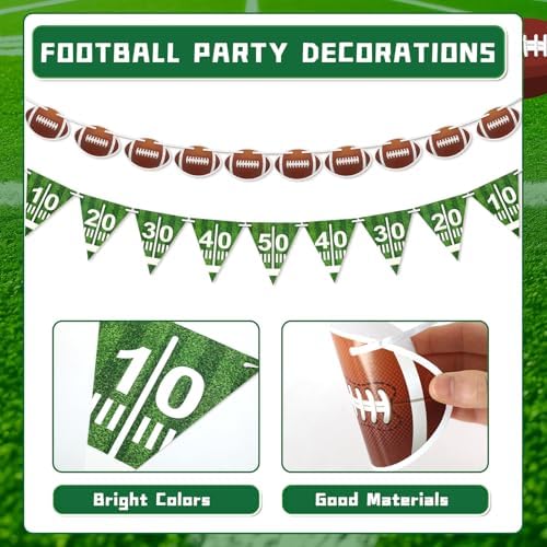 MARFOREVER Football Party Decorations 6 Pcs