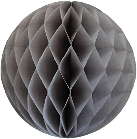 Extra Large 19 Inch Gray Honeycomb Tissue Paper Ball Decoration