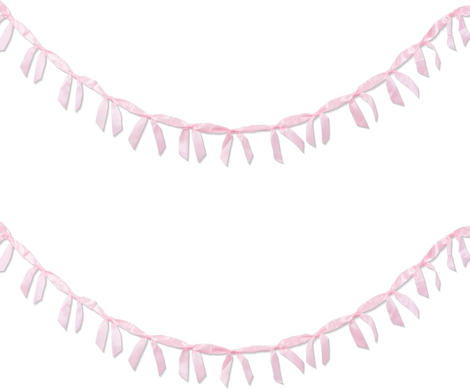 YKW 2 Pack Pink Ribbon Banners 8ft Each 1