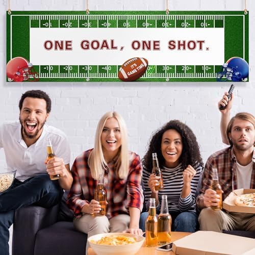 Tegeme Giant Football Party Banner 67x20 Inch