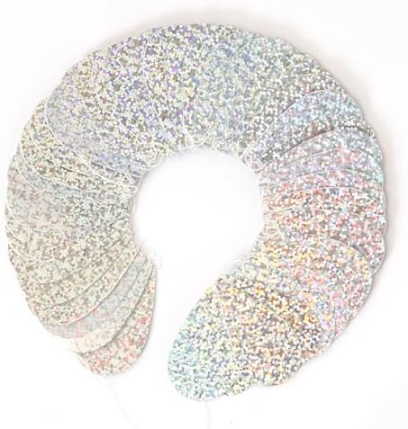 Iridescent Holographic Party Garland - 52ft Glitter Streamers Decor Kit