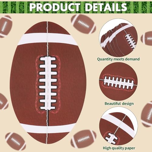FOIMAS Football Hanging Garlands 8pcs Party Decorations