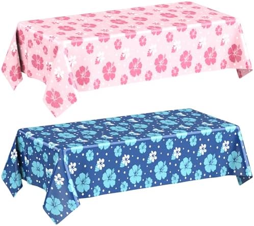 Oudain Hawaii Hibiscus Tablecloth Set