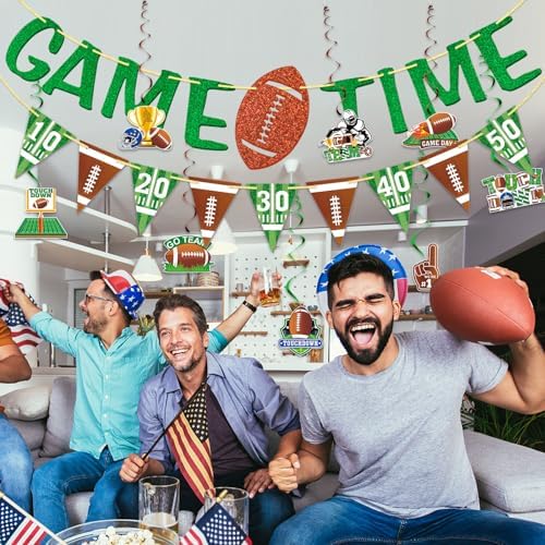 Football Time Touch Down Banner Set 10Pcs