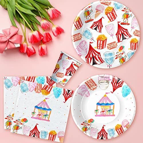 Circus Carnival Party Tableware Set for 48 Guests