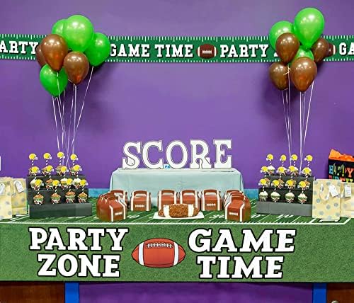 Football Party Banner 8 Inch Tall 25 Feet Long
